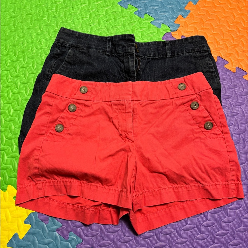 2 pairs of LOFT Riviera Shorts, size 4